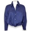 Blusa crop manica lunga popeline strech