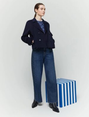 Peacoat corto panno doppiopetto