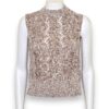 Gilet fettuccia melange lurex