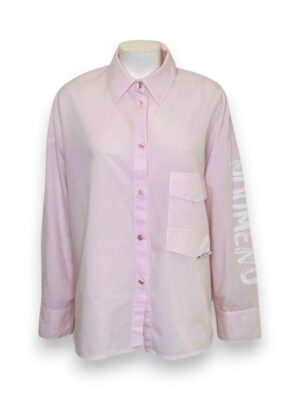 Camicia over lunga con spacco dietro