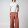 T-shirt scollo v lino
