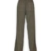 Pantalone wide leg cotone fluido