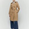 Trench doppiopetto cotone organico