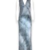 Abito lungo senza maniche viscosa tie-dye