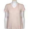 T-shirt scollo v lino