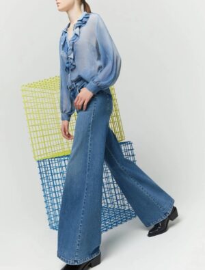 Jeans flare over