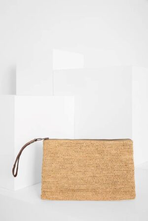 Pochette rafia intrecciata