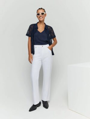 Pantalone flare cotone strech