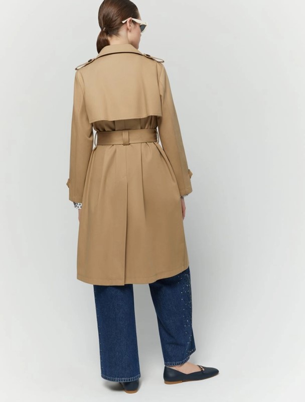Trench doppiopetto cotone organico