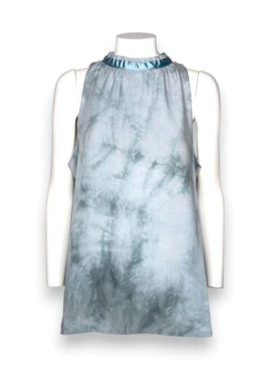 Top lungo senza maniche viscosa tie-dye