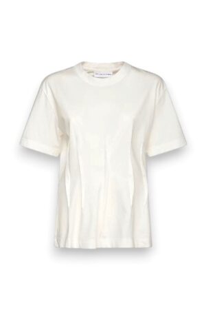 T-shirt mezza manica+nervature a vita
