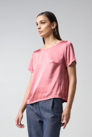 T-shirt girocollo viscosa