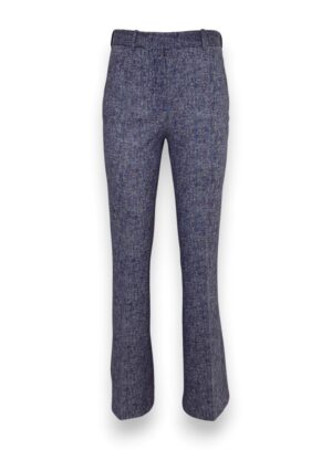 Pantalone flared piquet strech