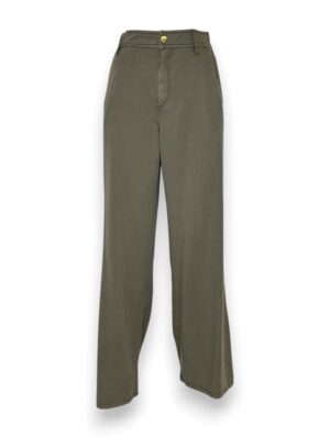 Pantalone wide leg cotone fluido