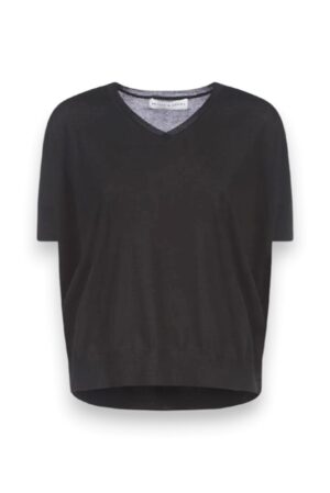 Maglia scollo v filo leggero mezza manica